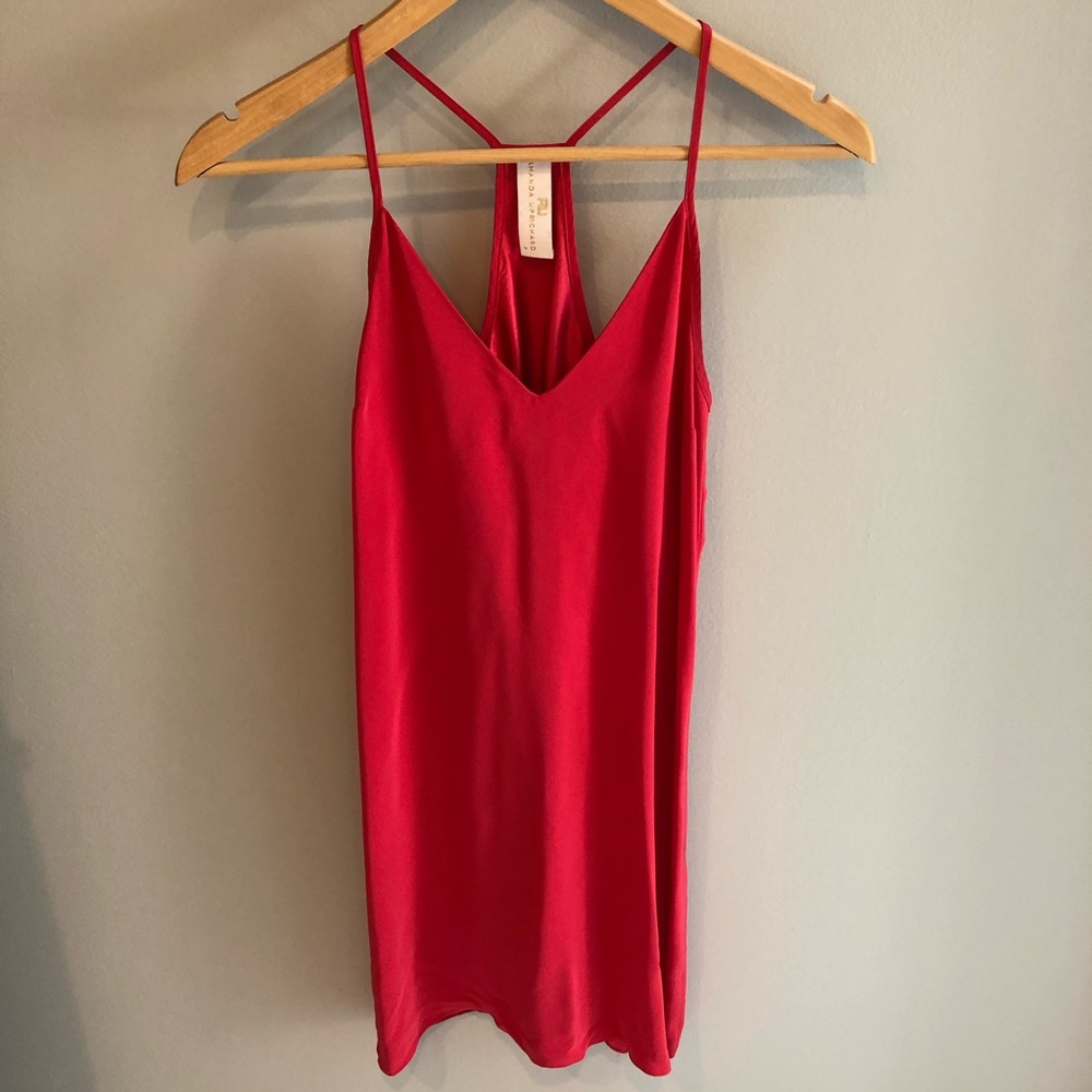 Amanda Uprichard silk red dress